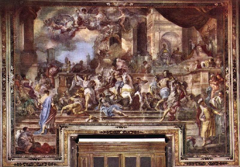 Francesco Solimena Expxulsion of Heliodorus from the Temple Sweden oil painting art